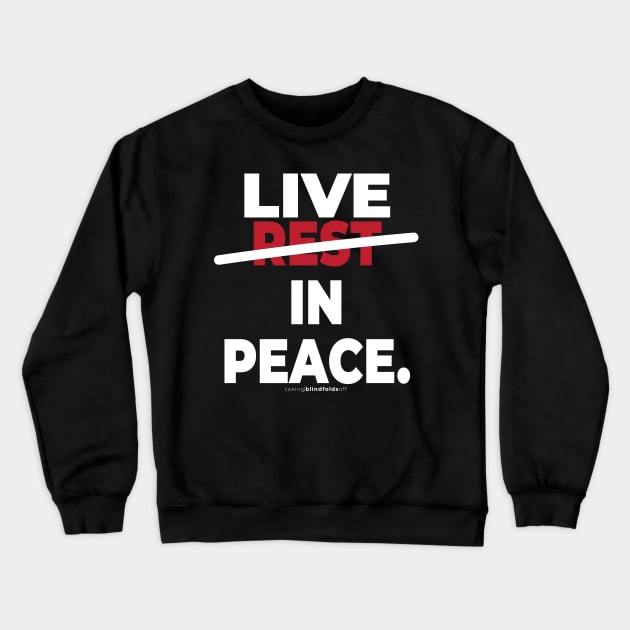 Vegan Activist Graphics #takingblindfoldsoff 33 Crewneck Sweatshirt by takingblindfoldsoff